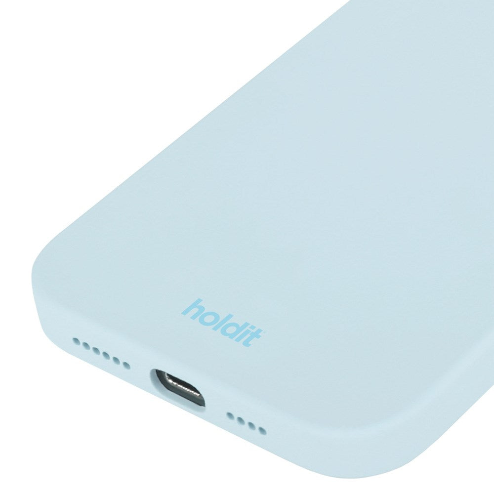 Holdit iPhone 15 Pro Max Soft Touch Silikone Cover -
Mineral Blue