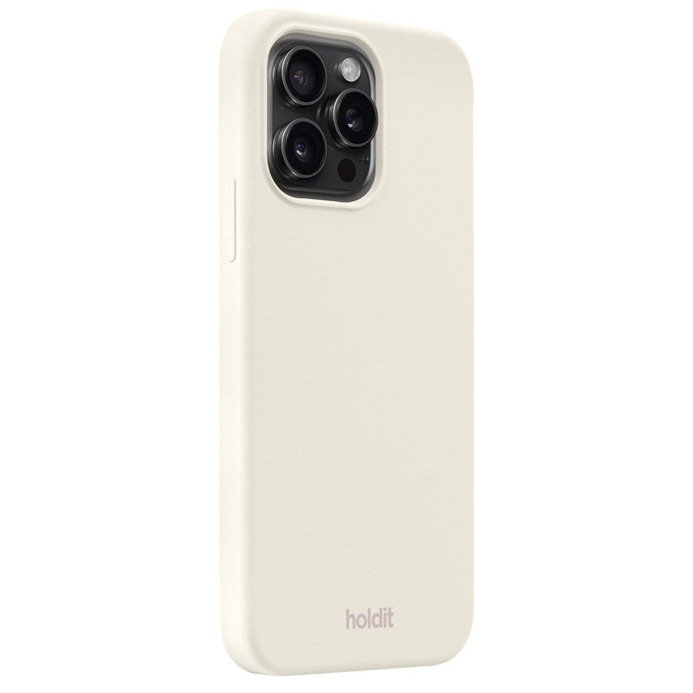 Holdit iPhone 15 Pro Max Soft Touch Silikone Cover -
Soft Linen