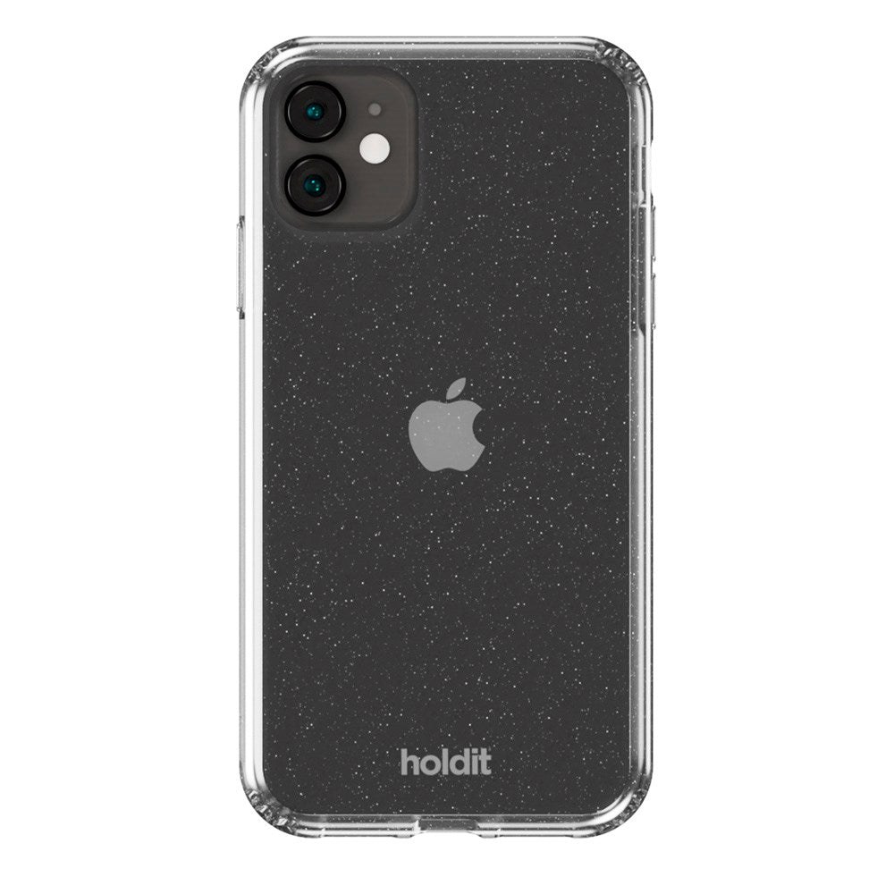 iPhone 11 / XR Holdit Glitter Mobil Cover - Hvid