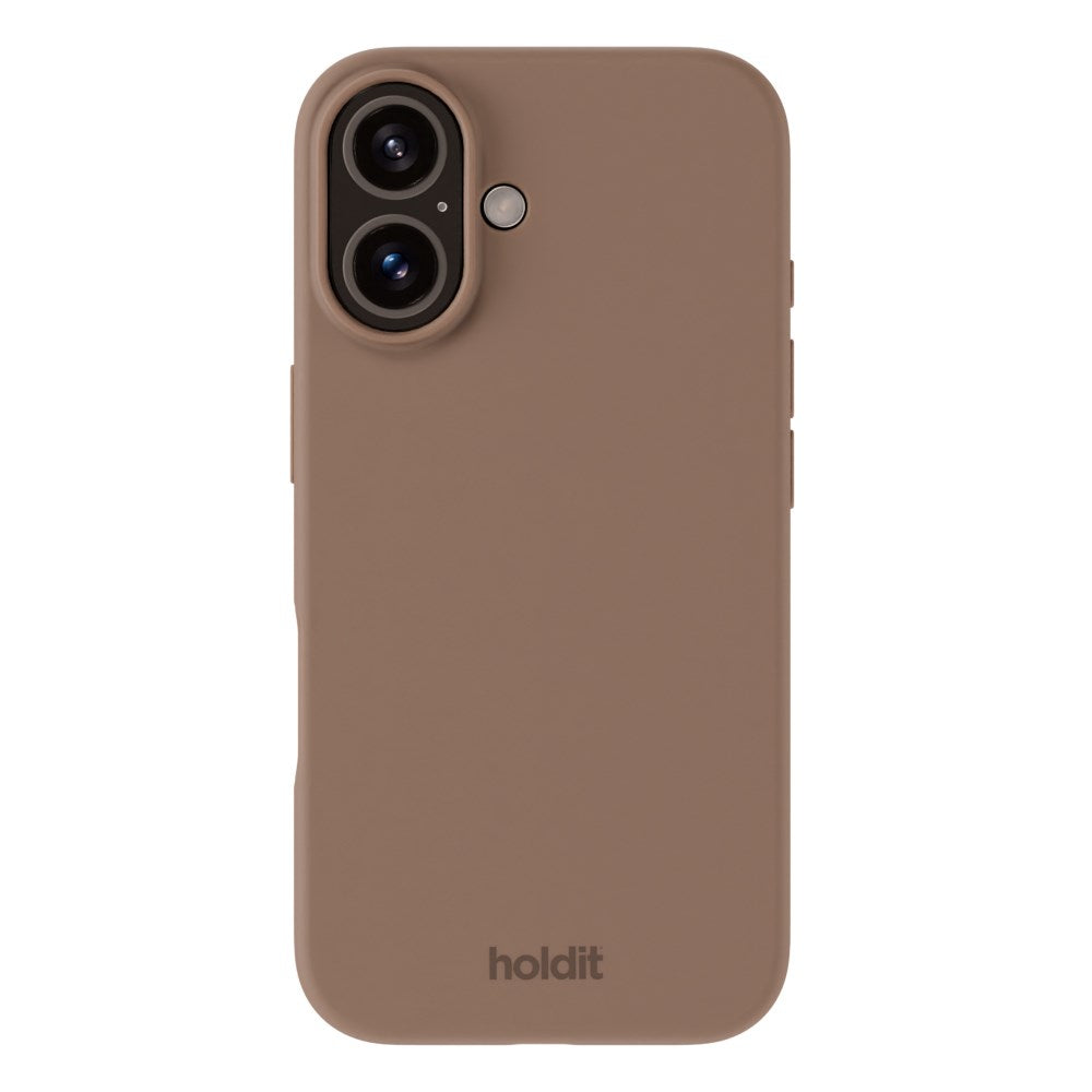 Holdit iPhone 16 Soft Touch Silikone Cover - Mocha Brown