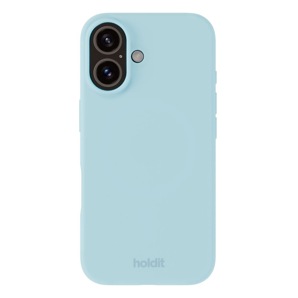 Holdit iPhone 16 Soft Touch Silikone Cover - Mineral Blue