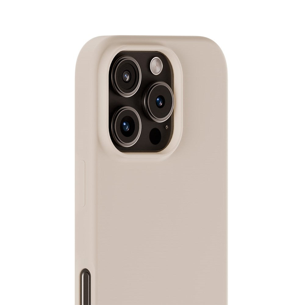 Holdit iPhone 16 Pro Soft Touch Silikone Cover - Light Beige