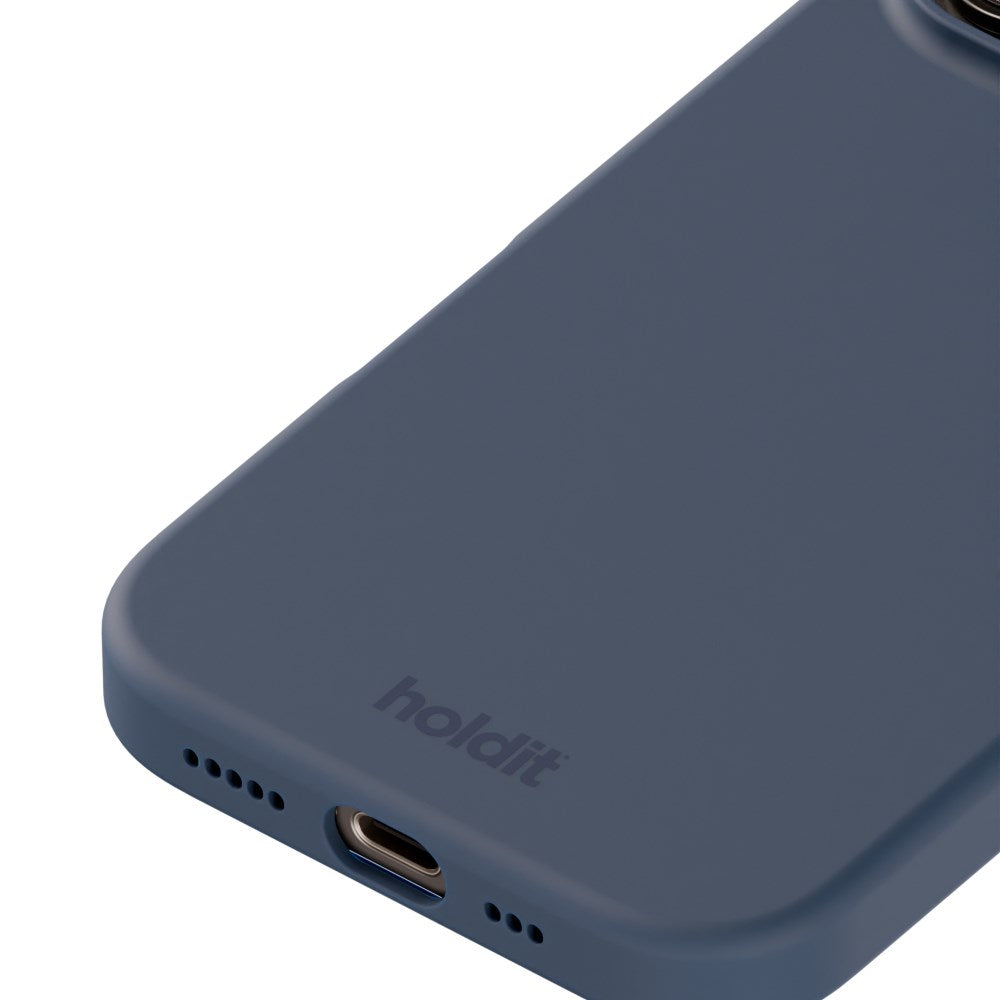 Holdit iPhone 16 Pro Soft Touch Silikone Cover - Pacific Blue