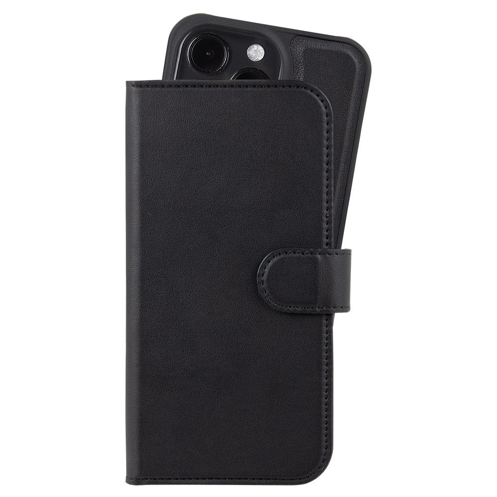 Holdit iPhone 16 Pro Wallet Case Magnet Plus - Flip Cover - Black