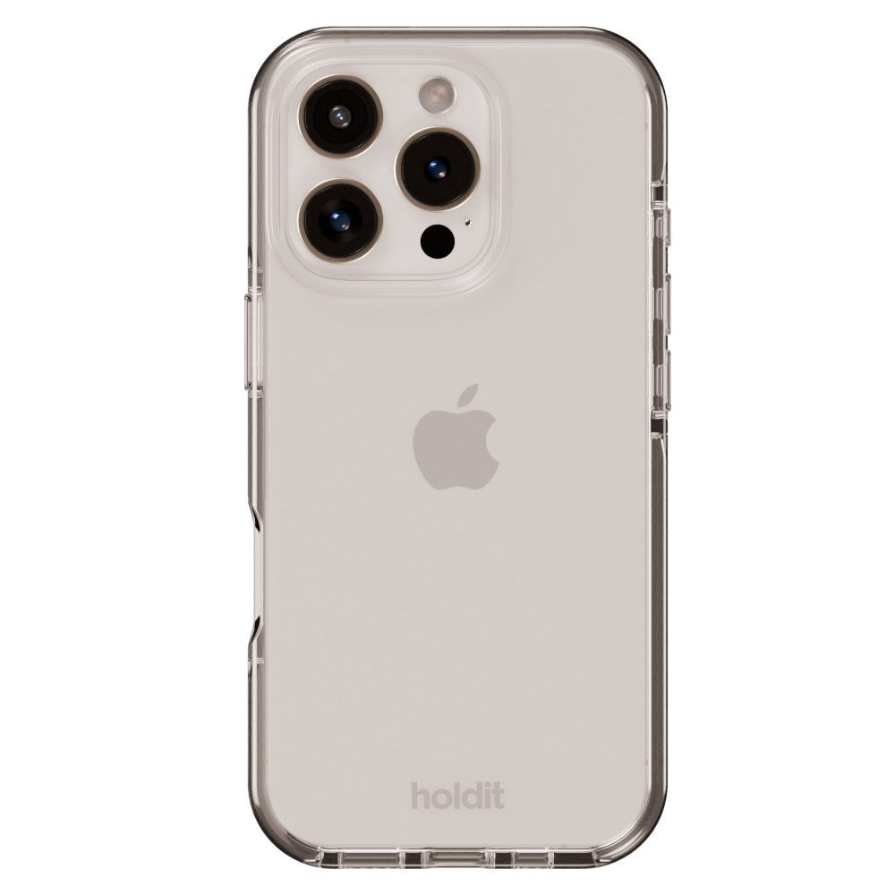 Holdit iPhone 16 Pro Seethru Cover - White