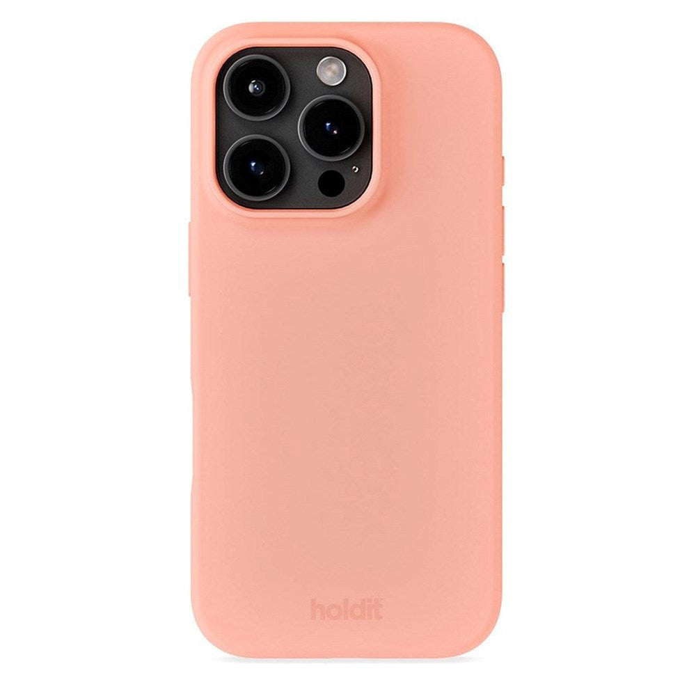 Holdit iPhone 16 Pro Soft Touch Silikone Cover - Pink Grape