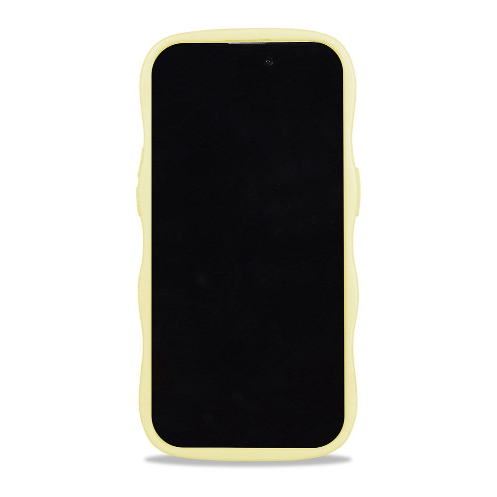 Holdit iPhone 12 / 12 Pro Wavy Cover - Lemonade / Transparent