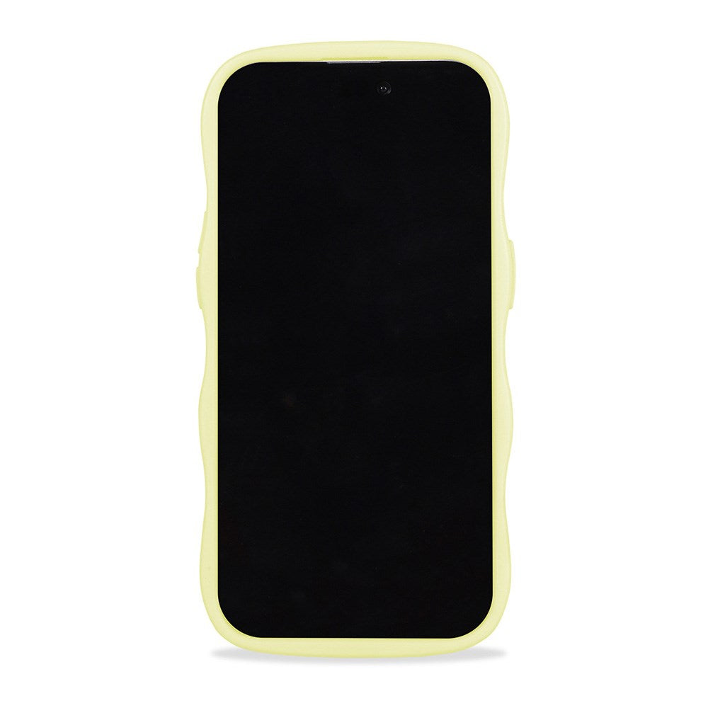Holdit iPhone 15 Pro Max Wavy Cover - Lemonade / Transparent