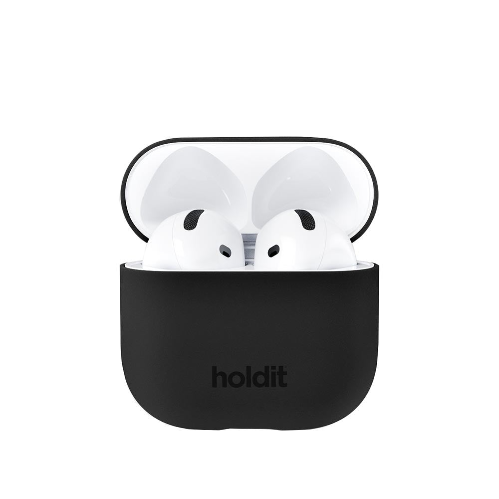Holdit Nygård Silikone Cover Til AirPods 4 - Sort