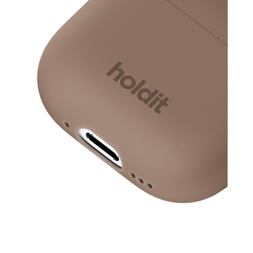 Holdit Nygård Silikone Cover Til AirPods 4 - Mocha Brown