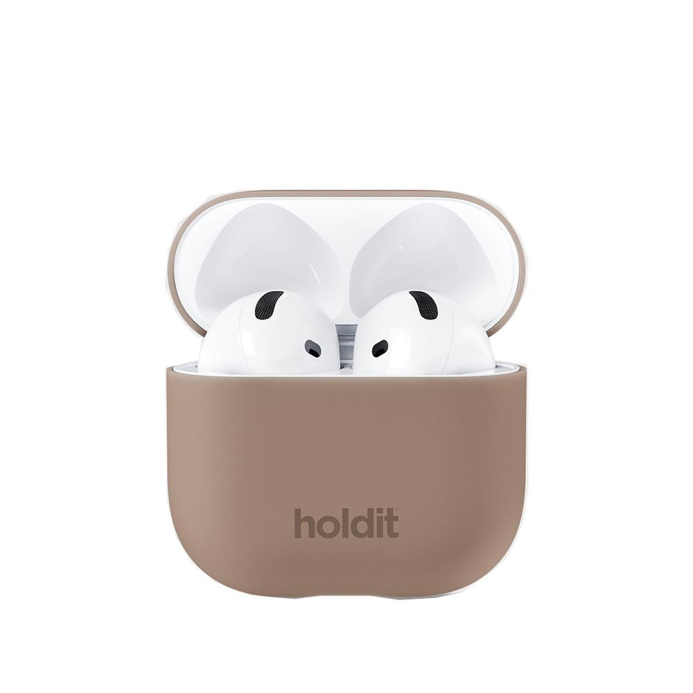 Holdit Nygård Silikone Cover Til AirPods 4 - Mocha Brown