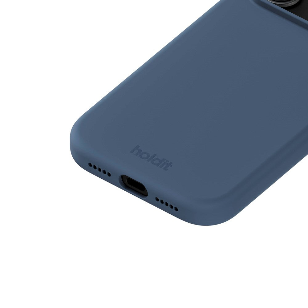 Holdit iPhone 17 Pro Soft Touch Silikone Mobil Cover - Pacific Blue