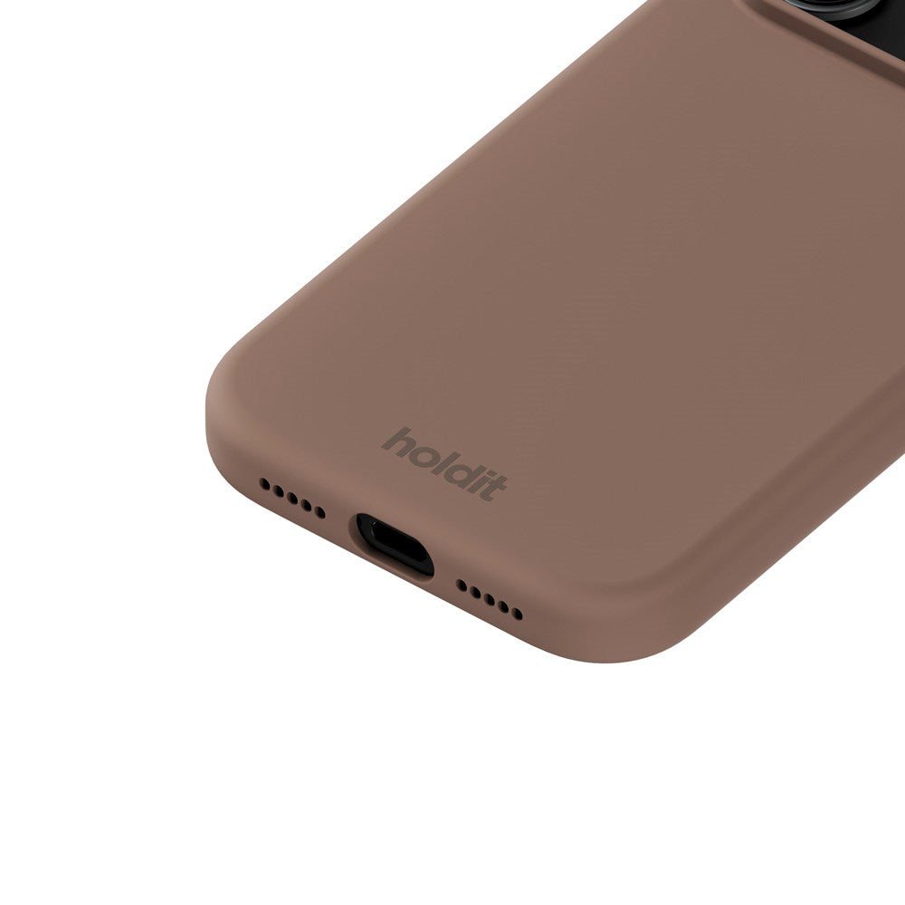Holdit iPhone 17 Pro Soft Touch Silikone Mobil Cover - Mocha Brown