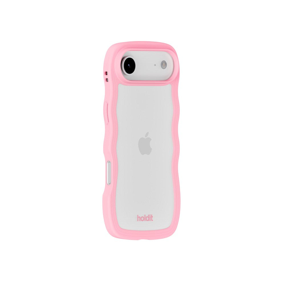 iPhone Air Holdit Wavy Cover - Pink / Transparent
