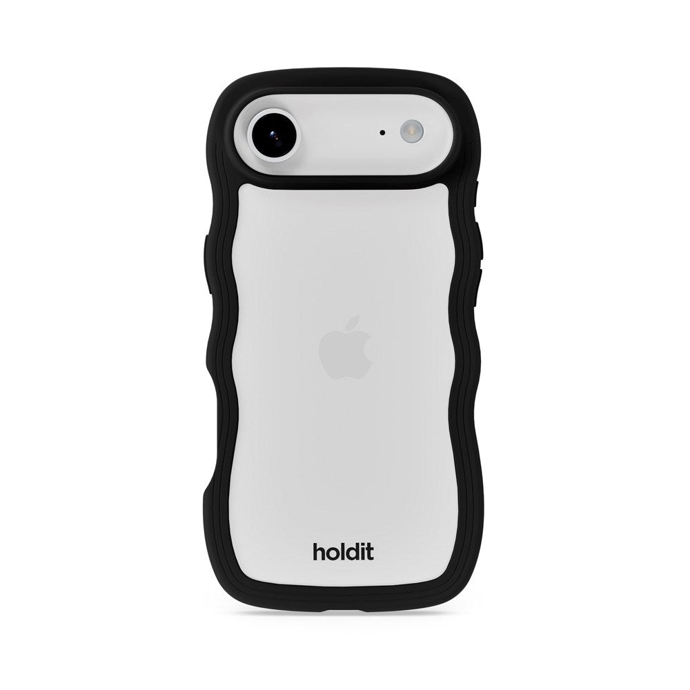 iPhone Air Holdit Wavy Cover - Black / Transparent