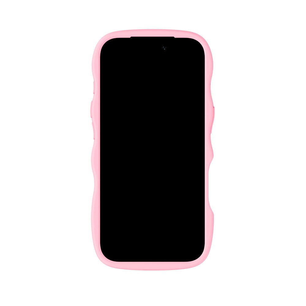 iPhone 17 Pro Holdit Wavy Cover - Pink / Transparent