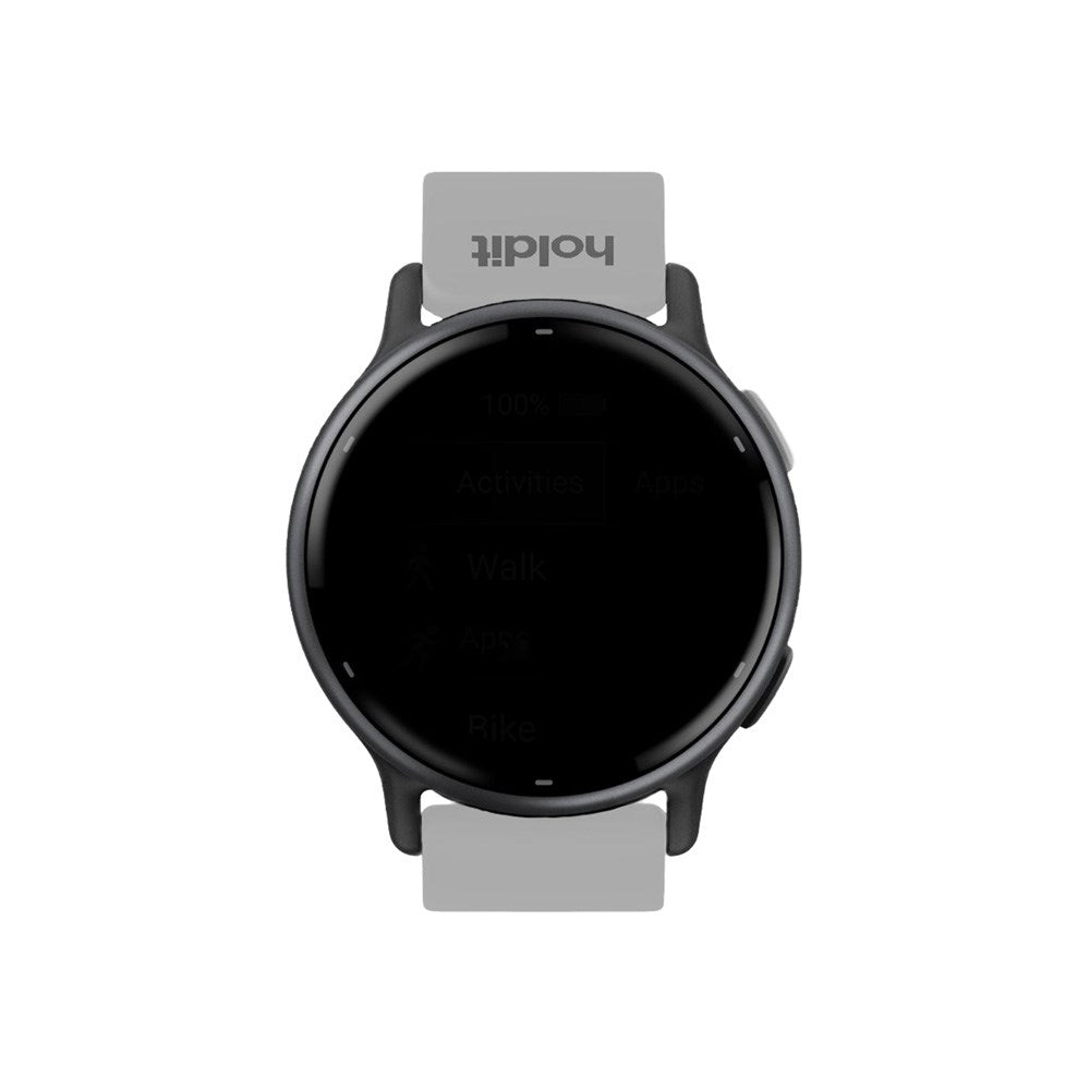 Universal Holdit Silikone Rem m. Spændelukning (22mm) - Grå