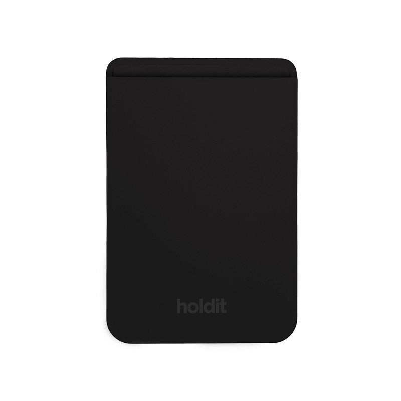 Holdit Silicone Kortholder - MagSafe Kompatibel - Black