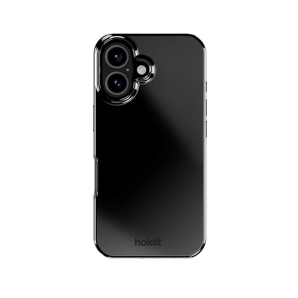 iPhone 16 Holdit Mirror Cover - MagSafe Kompatibel - Sort