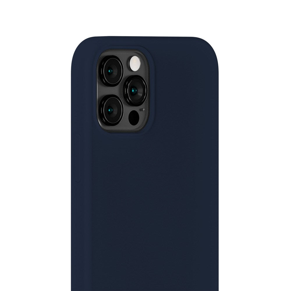 Holdit iPhone 12 / 12 Pro Soft Touch Silikone Mobil Cover - Midnight Blue