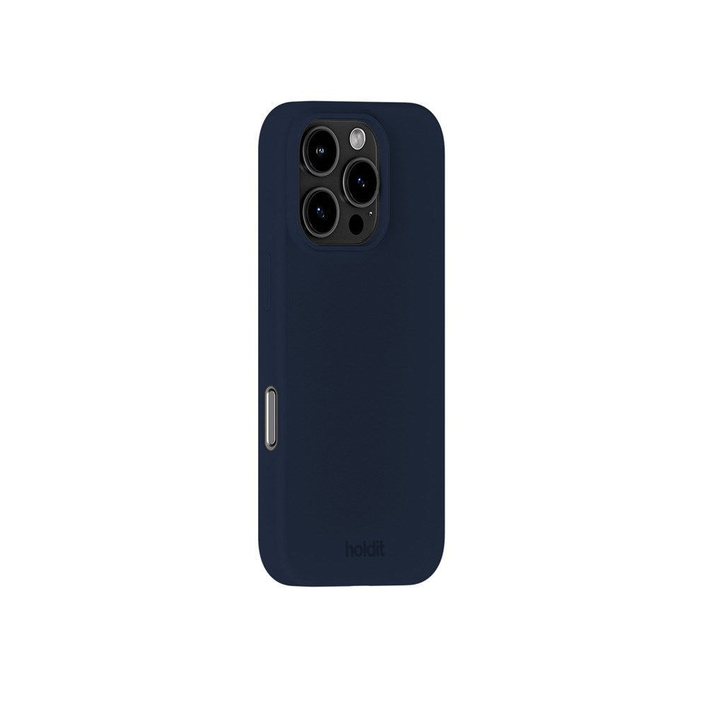 Holdit iPhone 16 Pro Soft Touch Silikone Mobil Cover - Midnight Blue