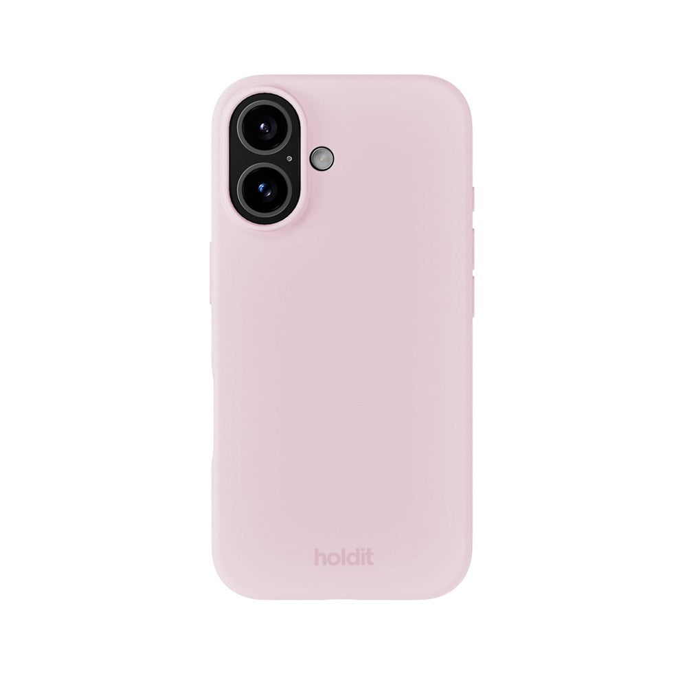 Holdit iPhone 16 Soft Touch Silikone Mobil Cover - Pale Pink