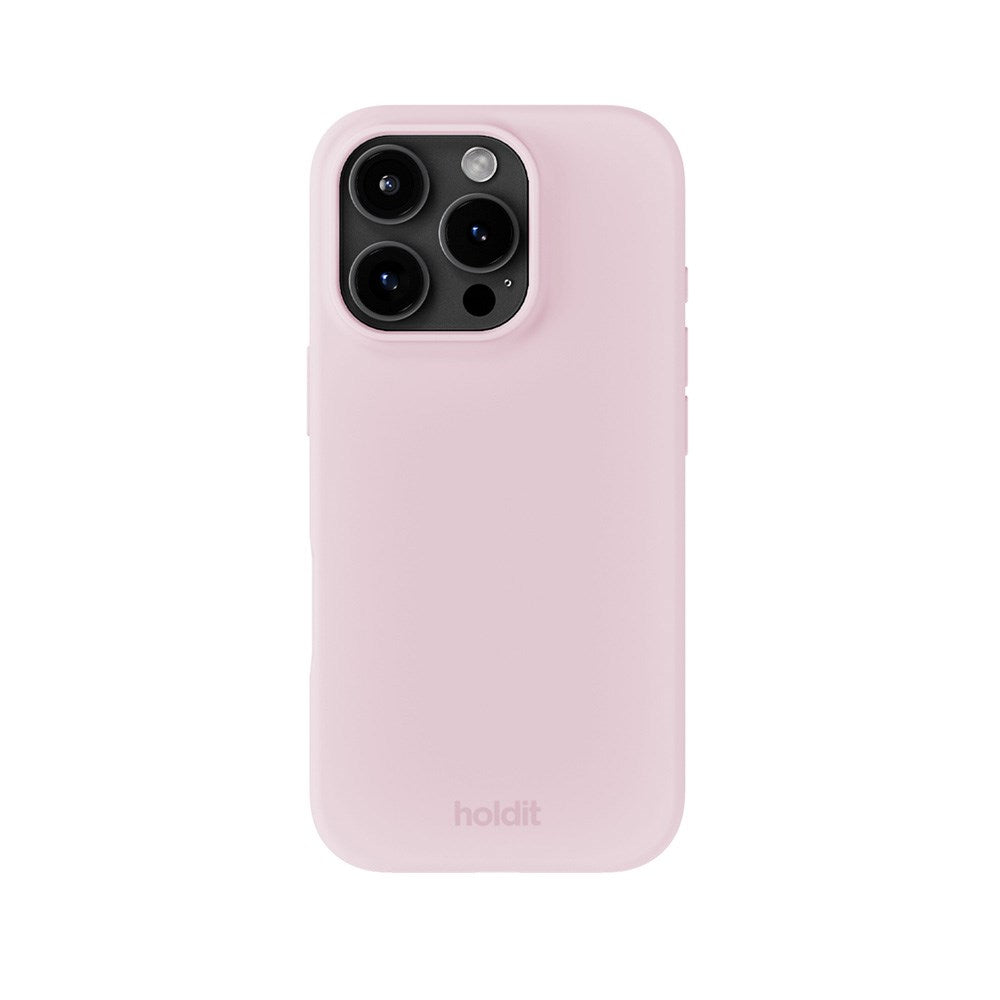 Holdit iPhone 16 Pro Max Soft Touch Silikone Mobil Cover - Pale Pink