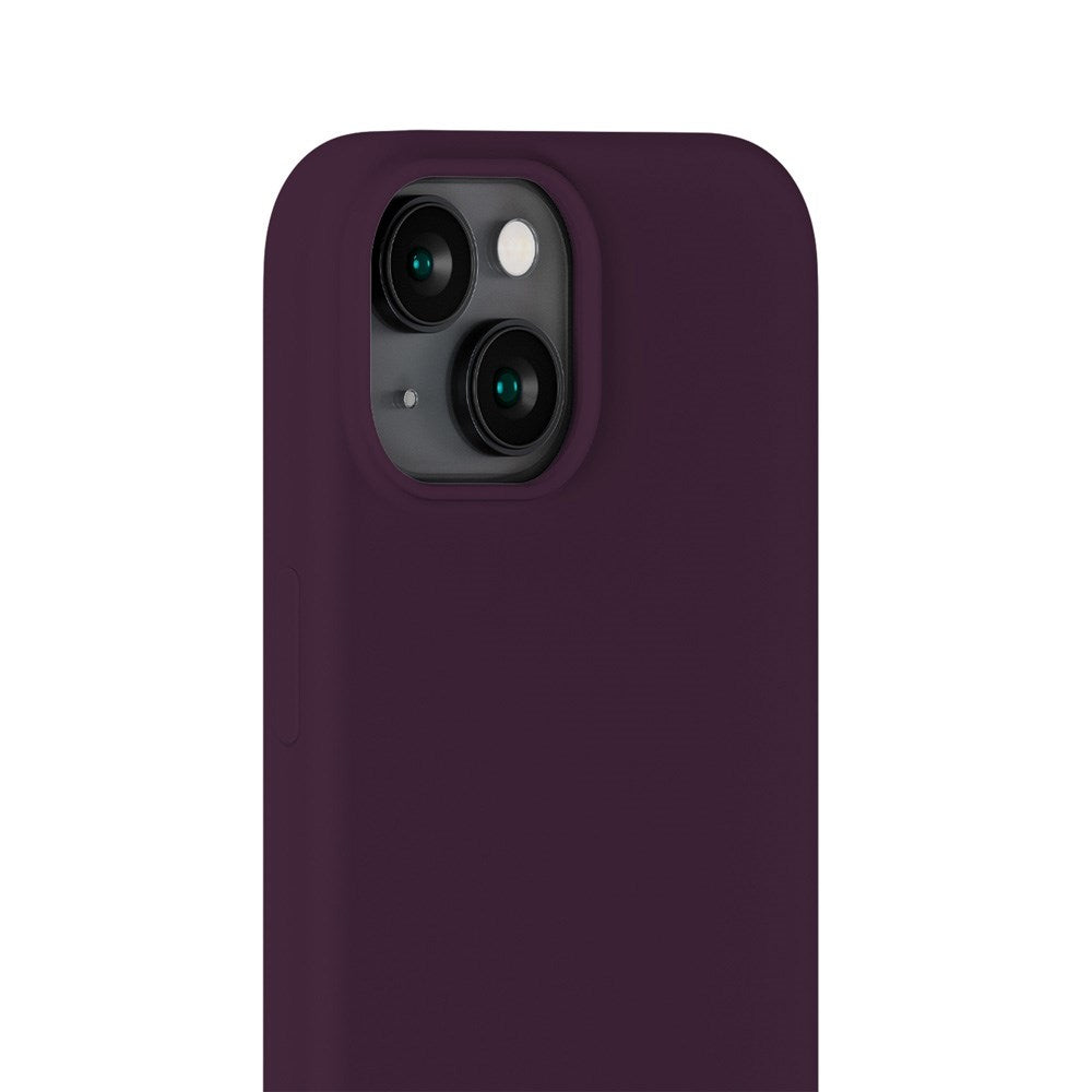 Holdit iPhone 15 Soft Touch Silikone Mobil Cover - Deep Plum