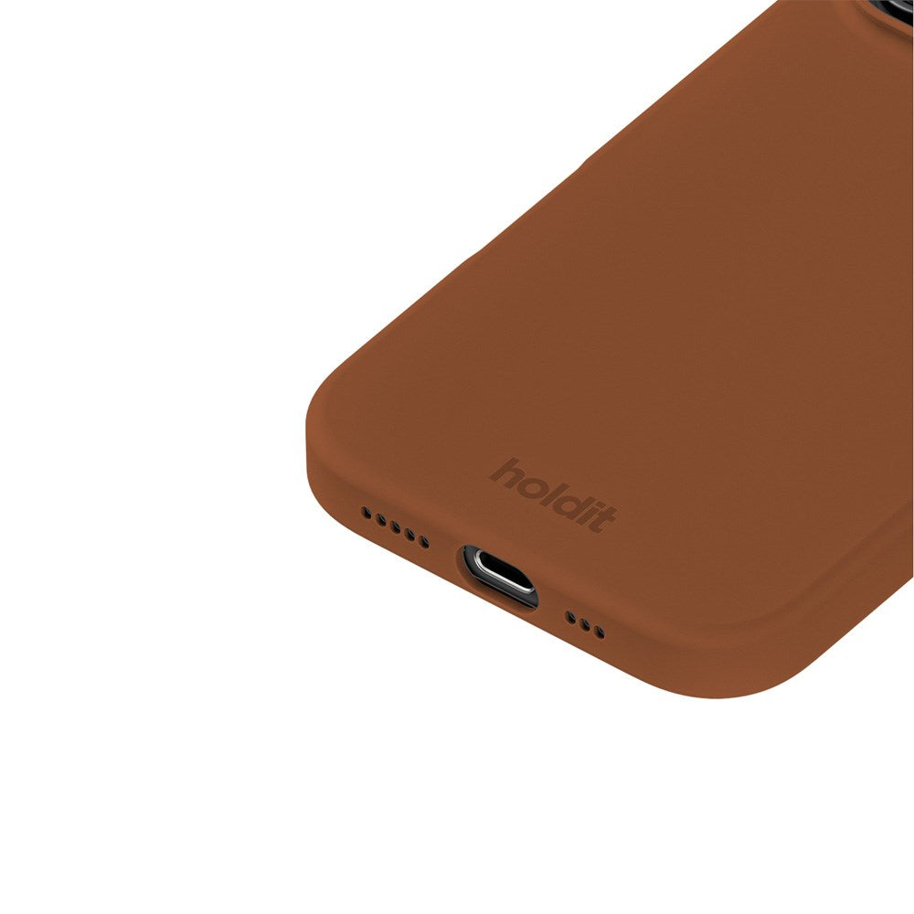 Holdit iPhone 16 Pro Soft Touch Silikone Mobil Cover - Almond Brown