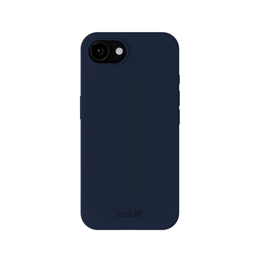 Holdit iPhone 16e Soft Touch Silikone Mobil Cover - Midnight Blue