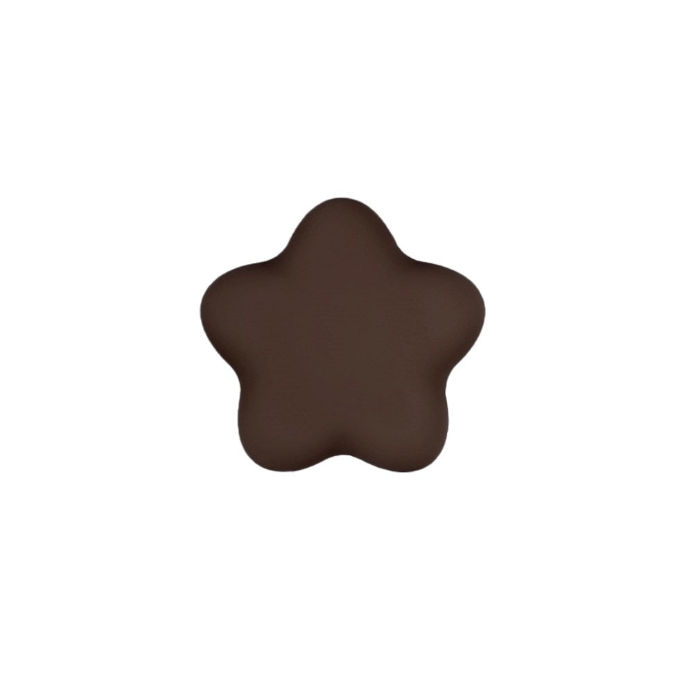 3D Holdit Silicone Sticker - Stjerne - Chocolate