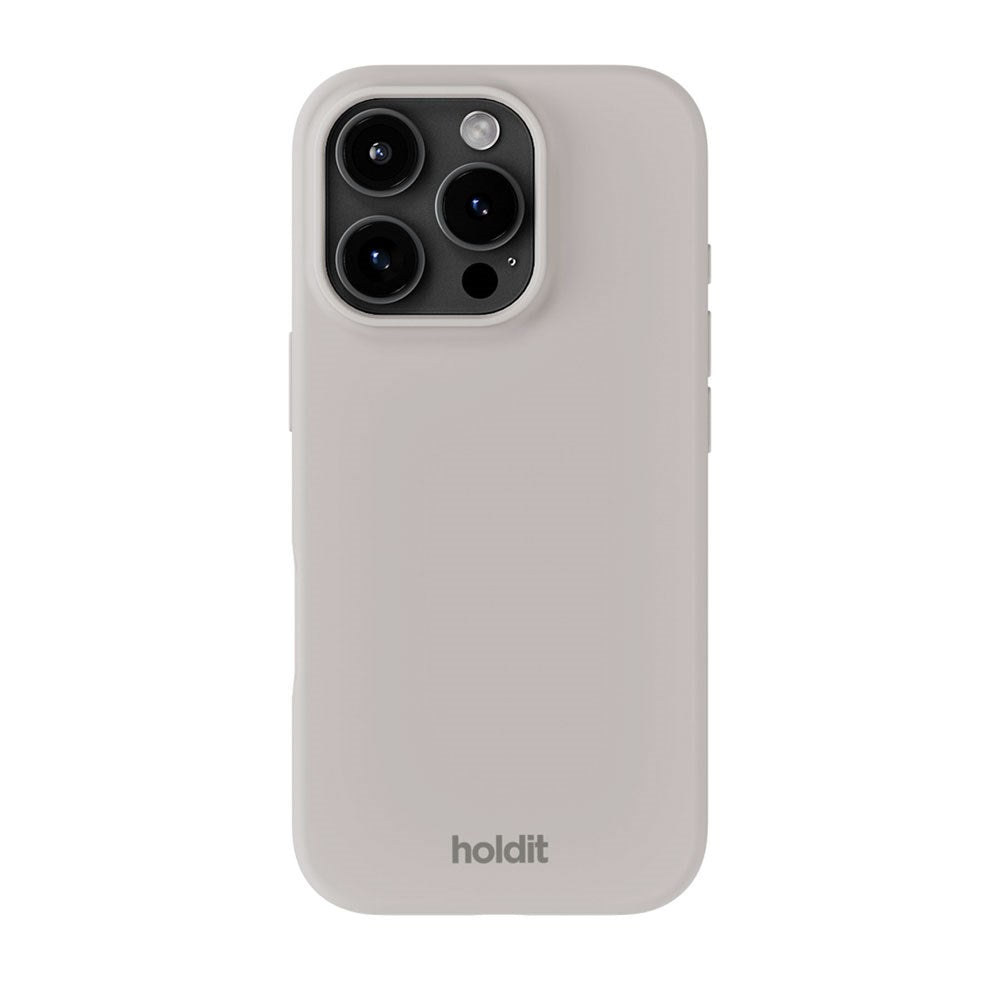 iPhone 16 Pro Max Holdit Soft Touch Silikone Mobil Cover - Wool Gray
