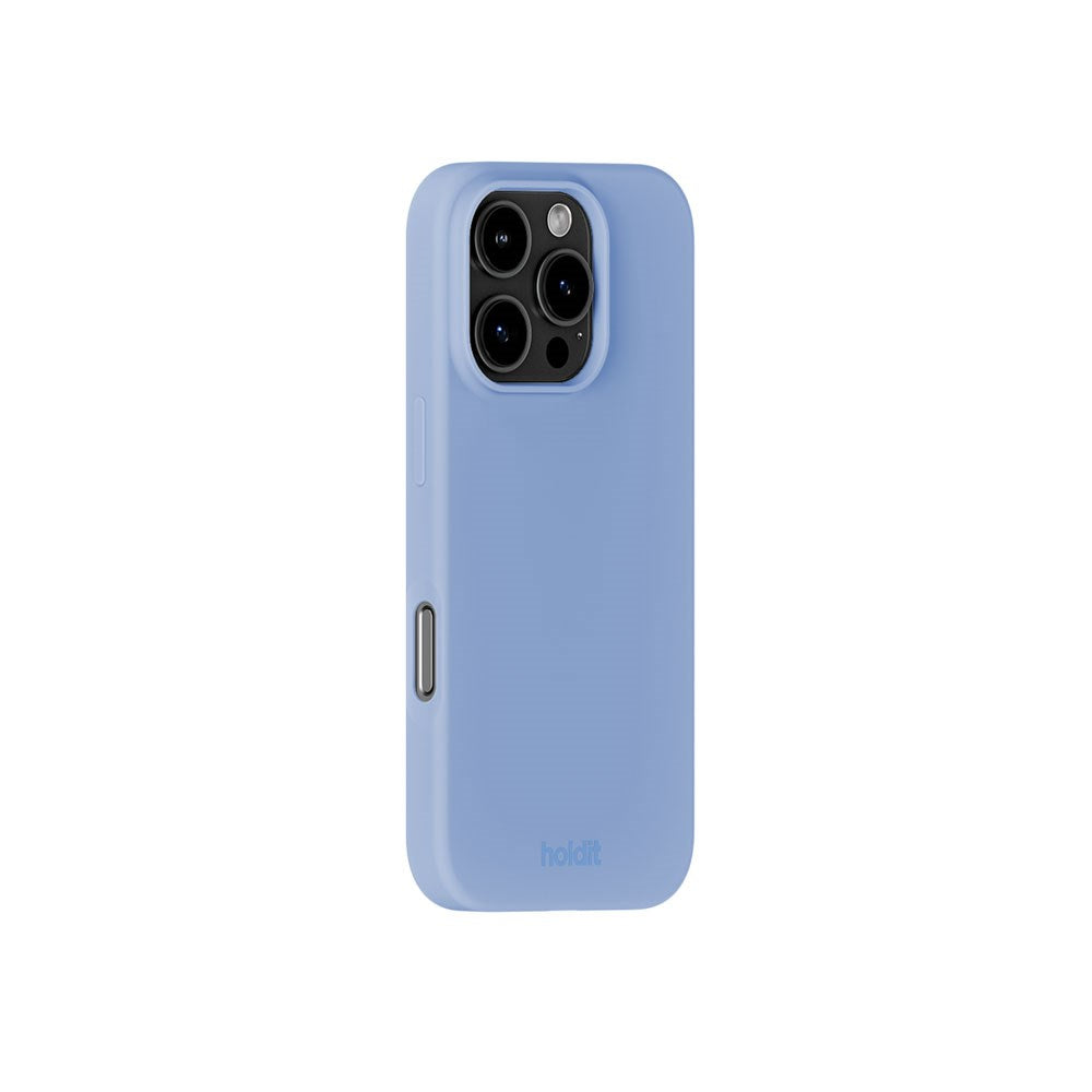 iPhone 16 Pro Holdit Soft Touch Silikone Mobil Cover - Soft Cobalt