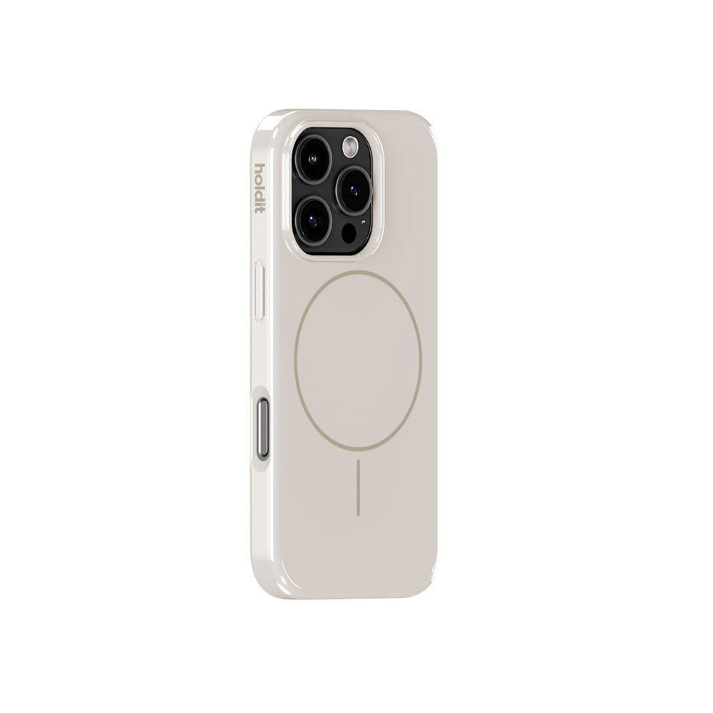 iPhone 16 Pro Holdit Mono Cover - MagSafe Kompatibel - Light Beige / Beige