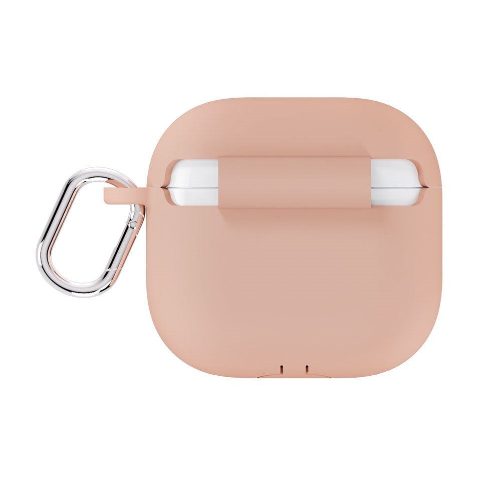 Apple AirPods (4. Gen.) Holdit Silicone Cover m. Karabinhage - Bare Pink