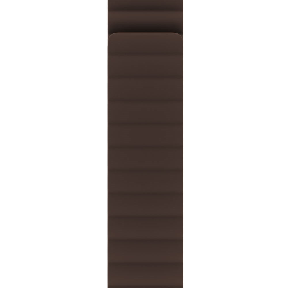 Apple Watch (42/44/SE/45/46/49mm) Holdit Silikone Rem m. Magnetlukning - Chocolate / Black