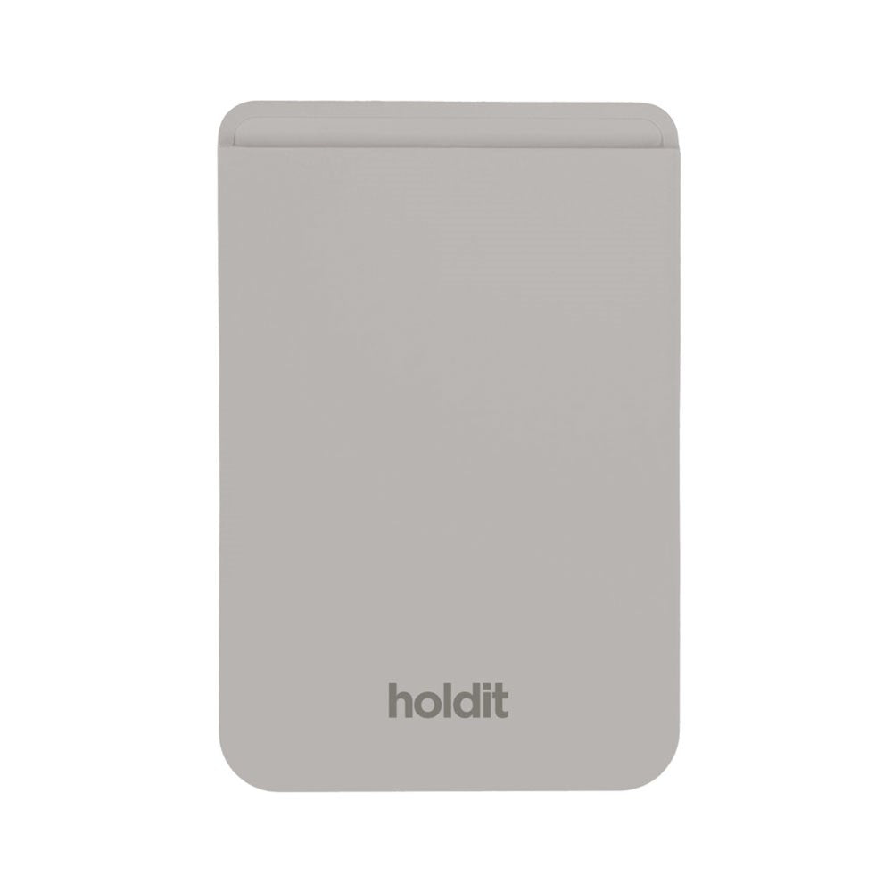 Holdit Silicone Kortholder - MagSafe Kompatibel - Wool Gray