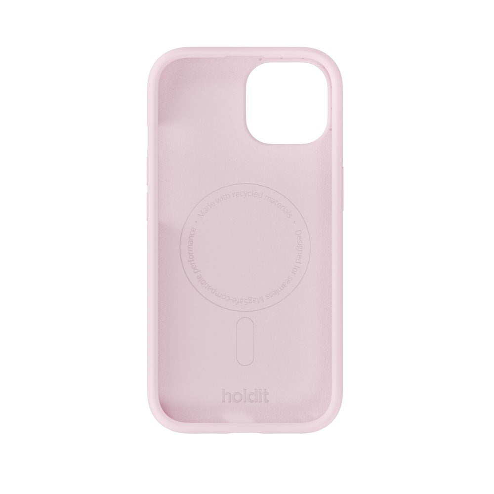 iPhone 15 / 14 / 13 Holdit Soft Touch MagSafe Silikone Mobil Cover - Pale Pink
