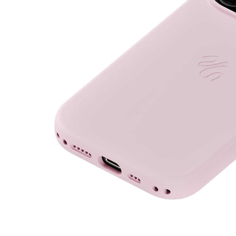 iPhone 16 Pro Holdit Soft Touch MagSafe Silikone Mobil Cover - Pale Pink
