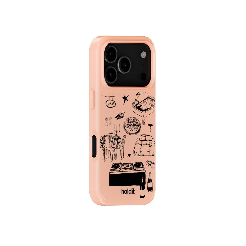 iPhone 18 Pro Max / 17 Pro Max Holdit Graphic Print Cover - Bare Pink