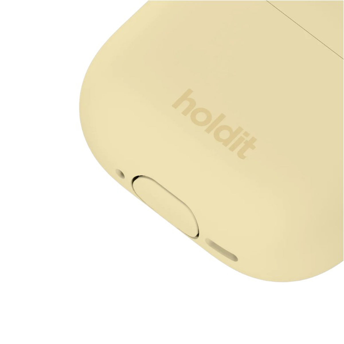 Apple AirPods (5. & 4. Gen.) Holdit Silicone Cover m. Karabinhage - Butter Yellow