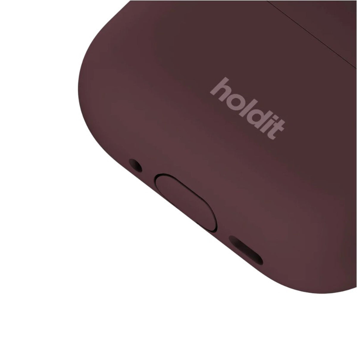 Apple AirPods Pro (3. Gen.) Holdit Silicone Cover m. Karabinhage - Bordeaux