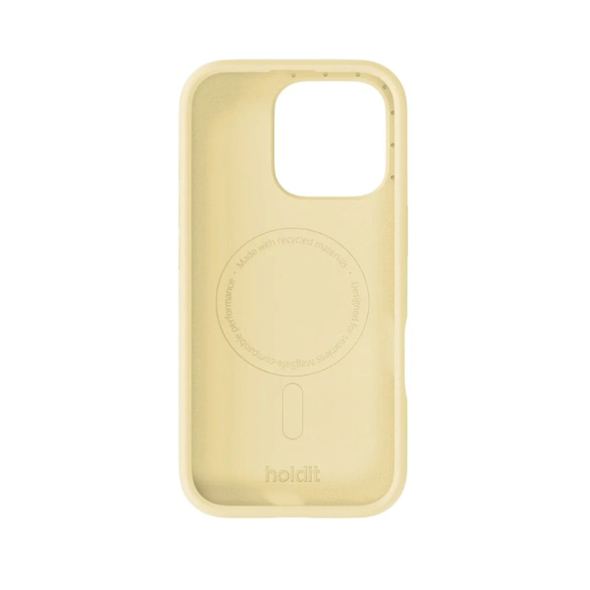 iPhone 16 Pro Holdit Soft Touch MagSafe Silikone Mobil Cover - Butter Yellow