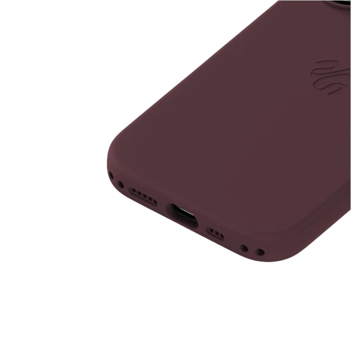 iPhone 16 Holdit Soft Touch MagSafe Silikone Mobil Cover - Bordeaux