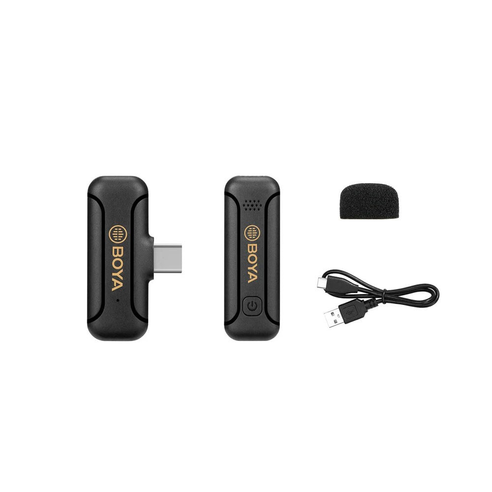BOYA BY-WM3 Trådløst Mikrofon Sæt - USB-C - Sort