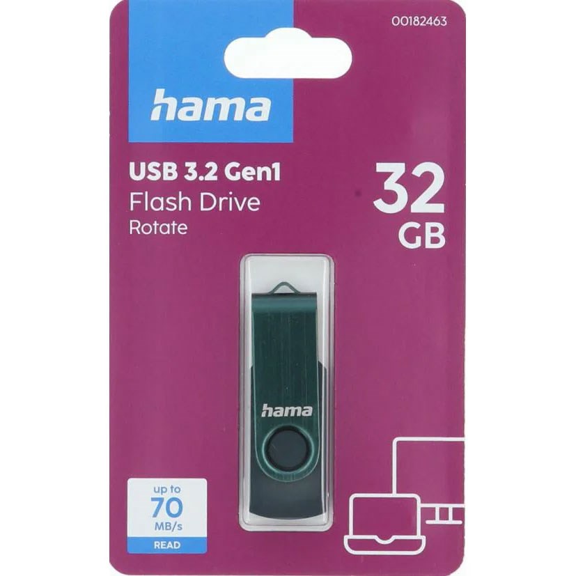 HAMA USB-Stik m. Roterbart Deisgn 3.2 - 32GB