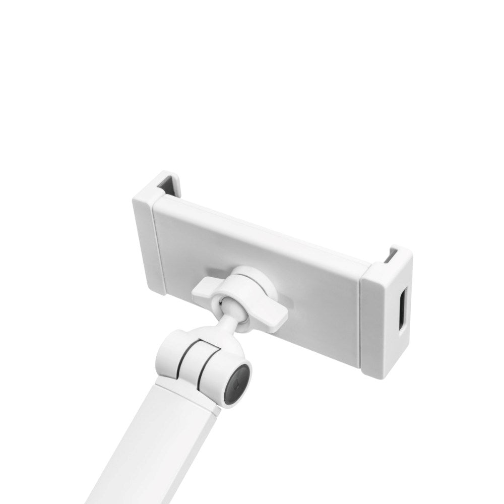 Deltaco Universal Tablet- / Mobilstander til Bord - Mål: 4.7 - 12.9" - Hvid