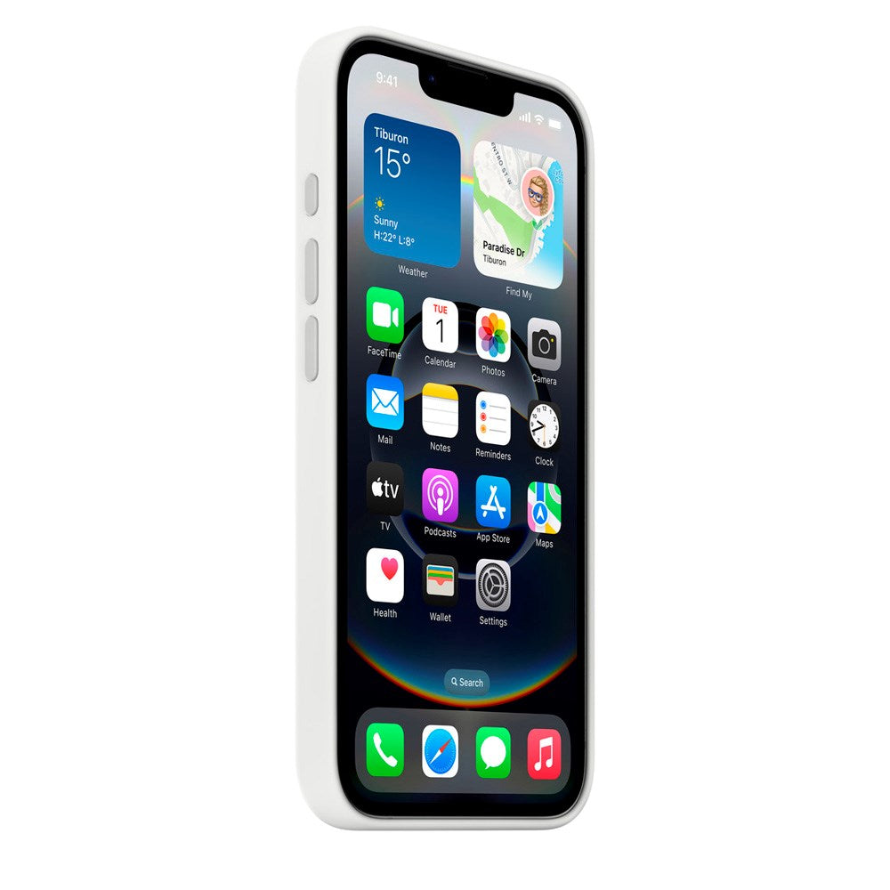Original Apple iPhone 17e / 16e Silikone Bagside Cover - White (MD3P4ZM/A)