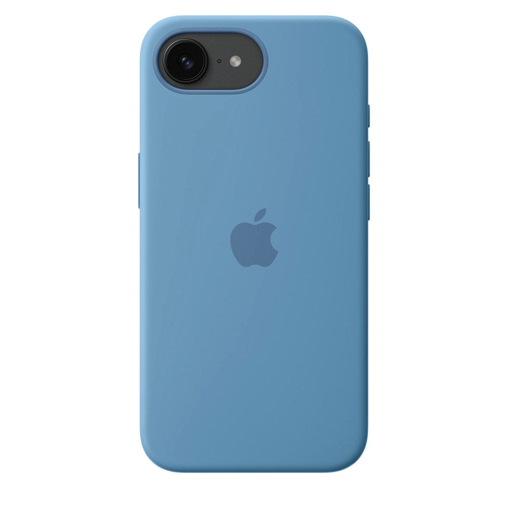 Original Apple iPhone 17e / 16e Silikone Bagside Cover - Winter Blue (MD3Q4ZM/A)