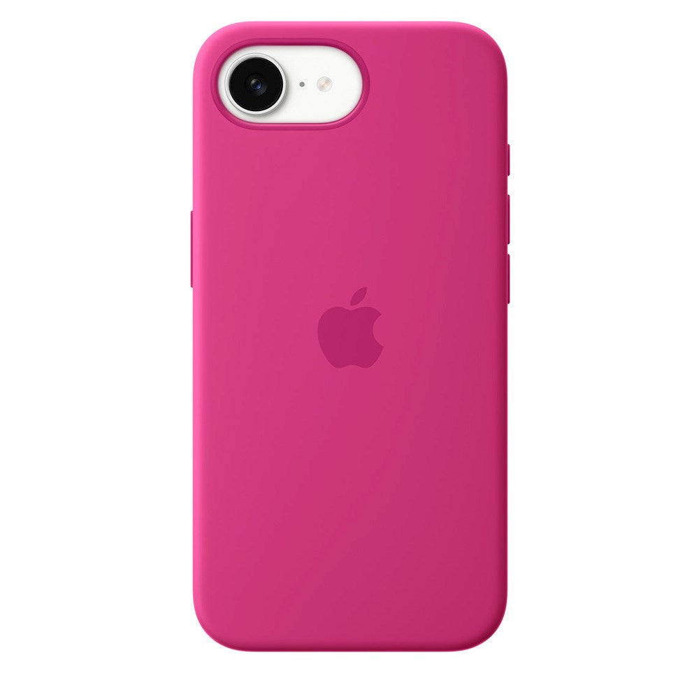 Original Apple iPhone 17e / 16e Silikone Bagside Cover - Fuchsia (MD3W4ZM/A)